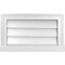 Ekena Millwork Vertical Surface Mount PVC Gable Vent w/ 2"W x 2"H , Brickmould Sill Frame, 20"W x 12"H GVPVE20X1203SN - alternate 1